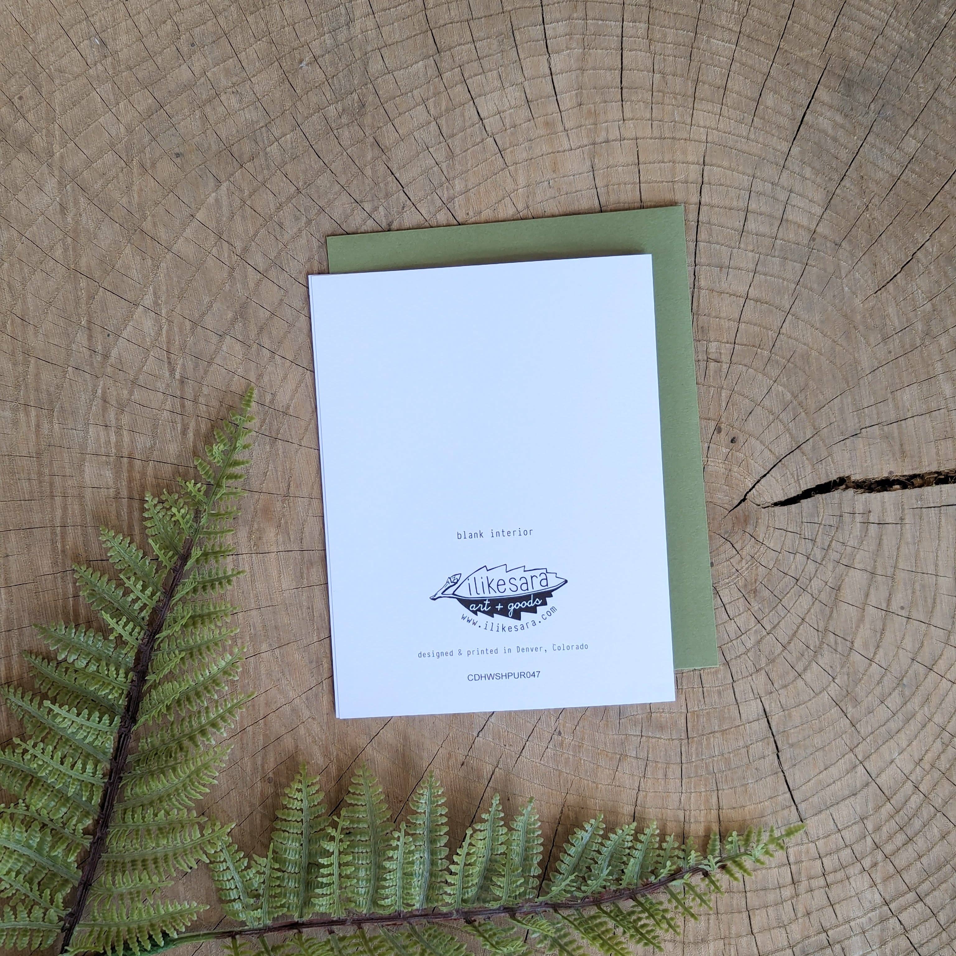 ilikesara | art + goods - Wholesale Season's Greetings Card - greeting card | purrfect holiday - cat Christmas1