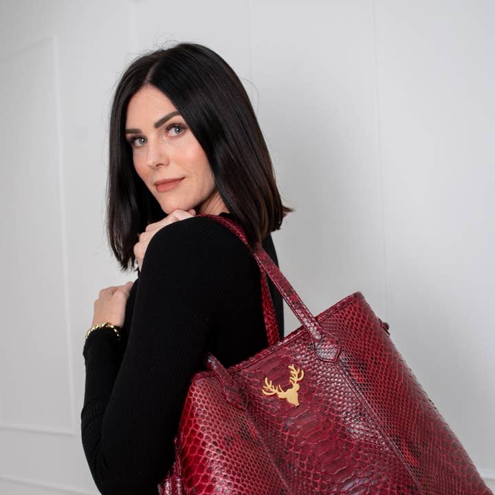 Taxidermy - Wholesale Tote Bag - Women's - Python Liz Traveler Tote1