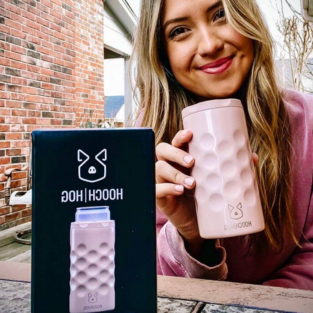 Hooch Hog - Wholesale Drink Huggers & Koozies - The Skinny Can Cooler [Purple Glitter]7