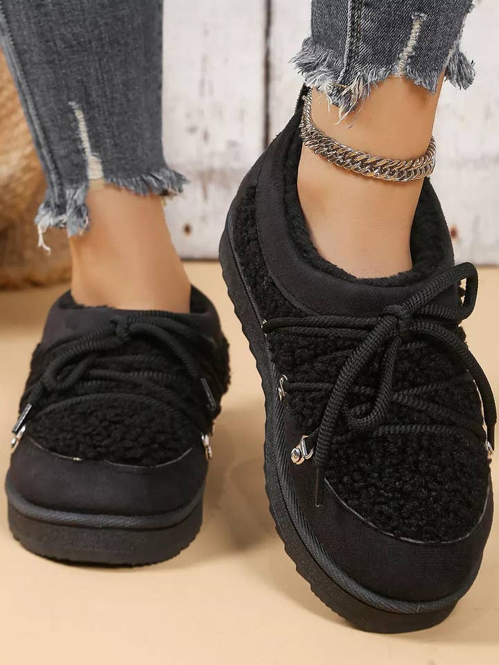 Bottes à plateforme à lacets et bout rond pour la vente par ClassiQ