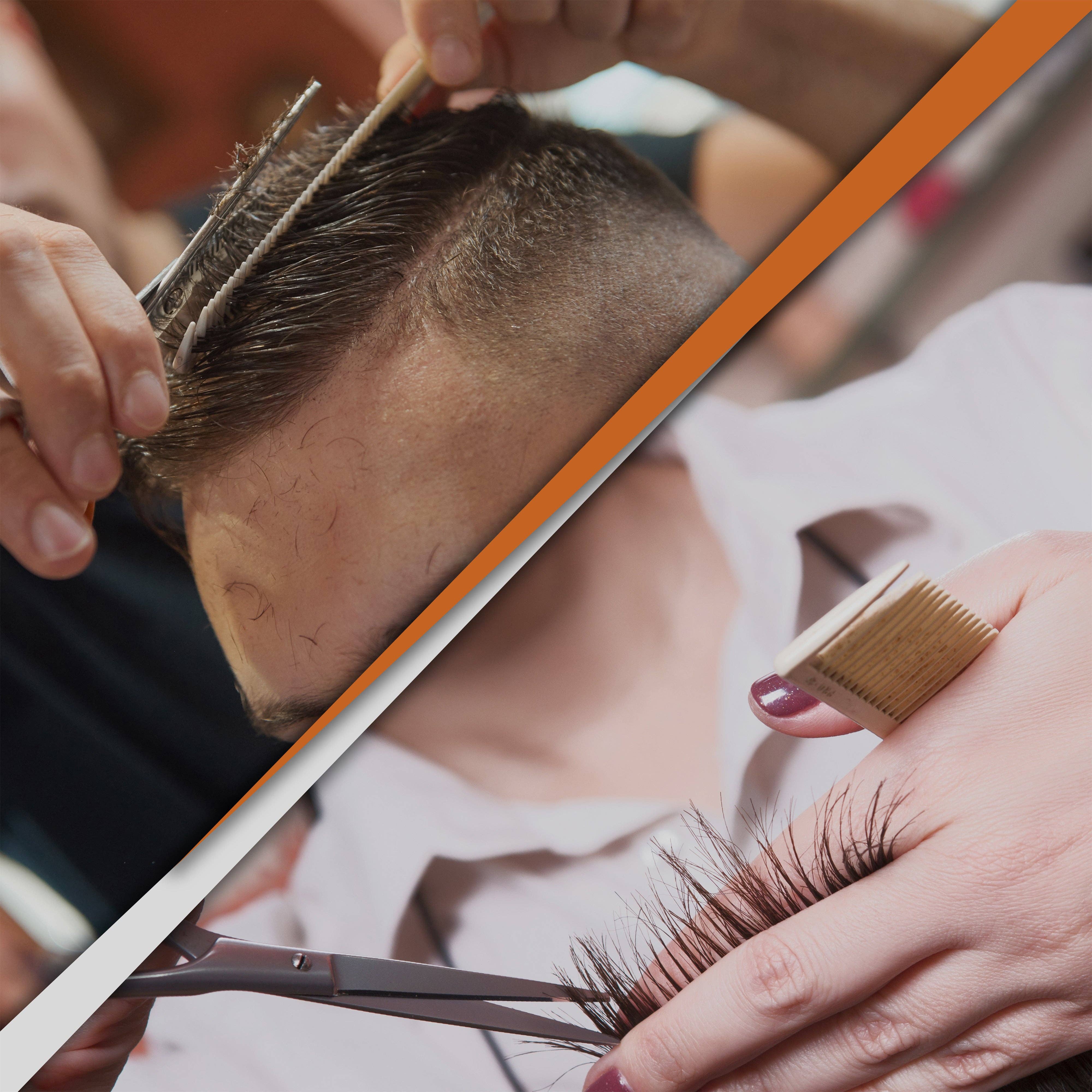 Silver Hair Cutting And Hair Dressing Shears - 7.5 Inches - Premium Stainless Steel Scissors - Razor Edge Sharp Blades - For Salons, Professional Barbers, Men & Women, Kids, Pets (Silver) for wholesale on Faire5