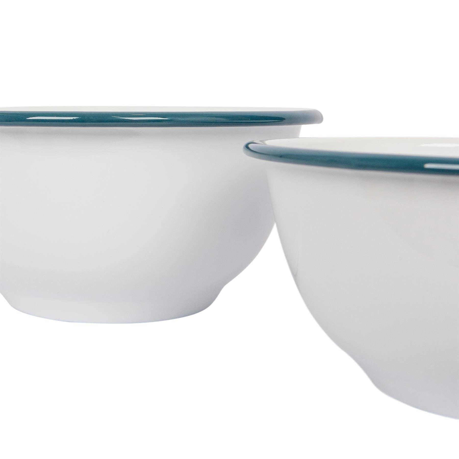 Rinkit Ltd – wholesale Mixing bowl – 2pc White Enamel Mixing Bowl Set - By Argon Tableware11
