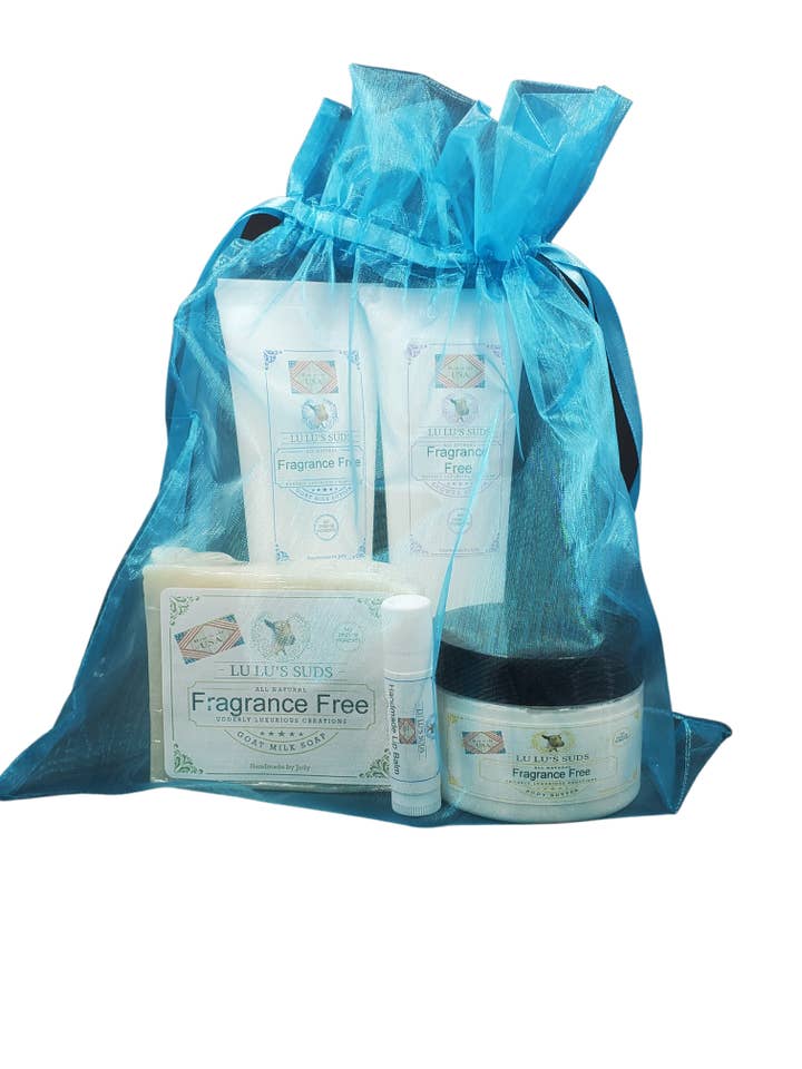 White Tea & Ginger Soap, Lotion, Body Butter, Body Shower Polish Gift Set for wholesale by Lu Lu's Suds
