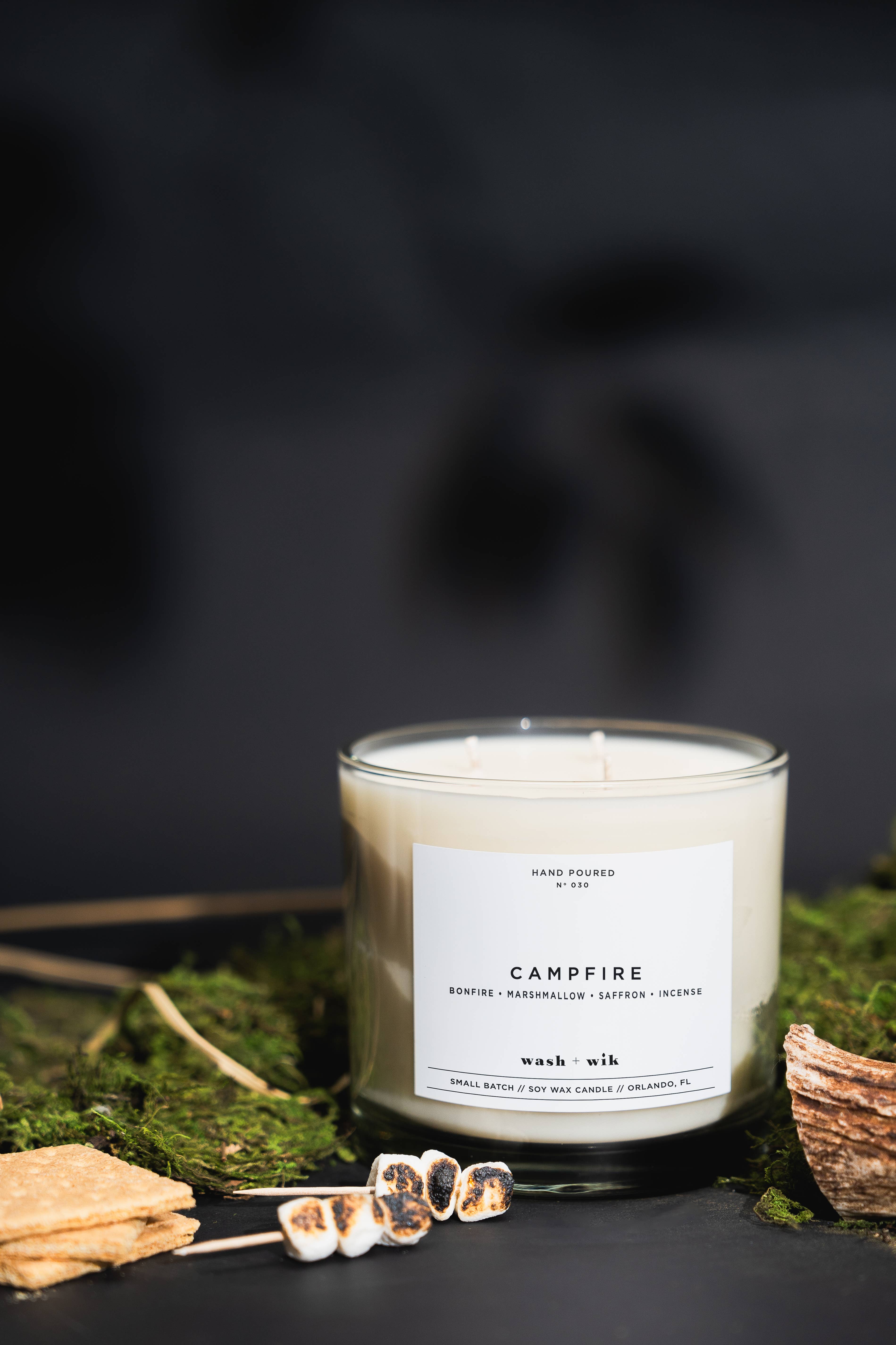 Wash and Wik - Wholesale Jar/Filled Candle - 3 Wick - 35oz Vessel - 2 Pound Soy Wax Candle by Wash + Wik32