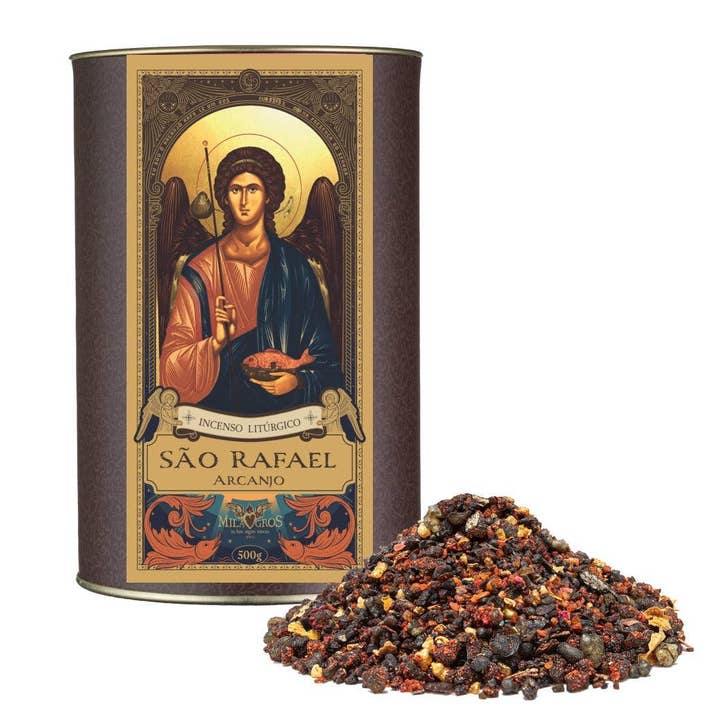 Milagros Saint Raphael Resin Incense - 0.3-17.6oz for wholesale by Clero USA