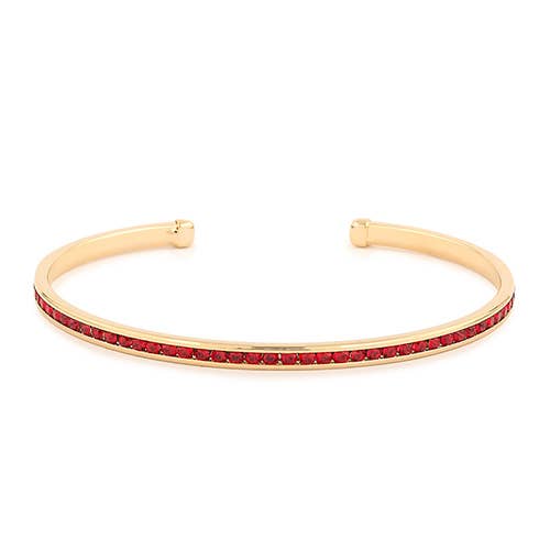 Maya J - Wholesale Cuff Bracelet - Stackable Birthstone Open Cuff Bracelet - Single / Refill6