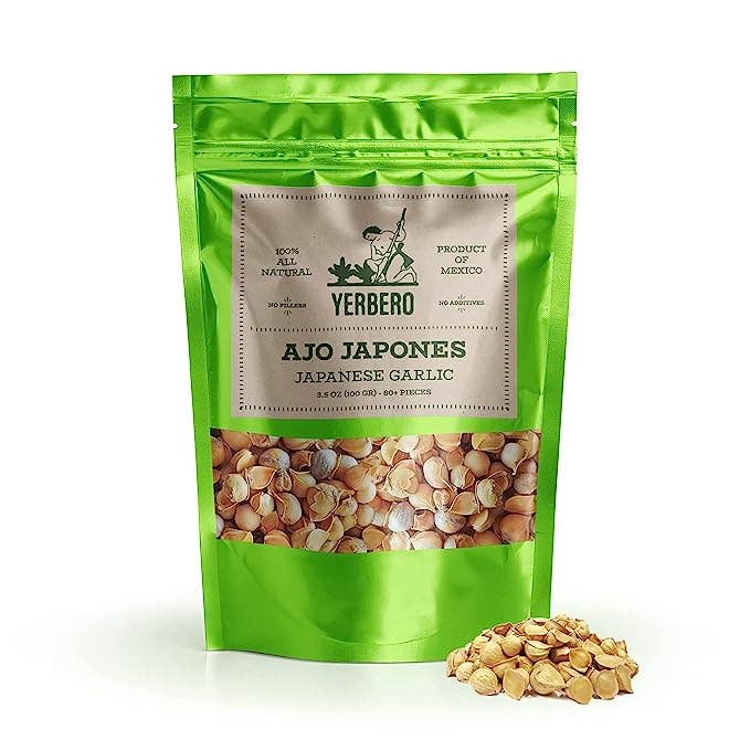 YERBERO – Großhandel Kräuter – Yerbero - Japanischer Knoblauch | Ajo Japones (Allium sativum) 80+ Knoblauchzehen | 3,5 Unzen (100 g) |