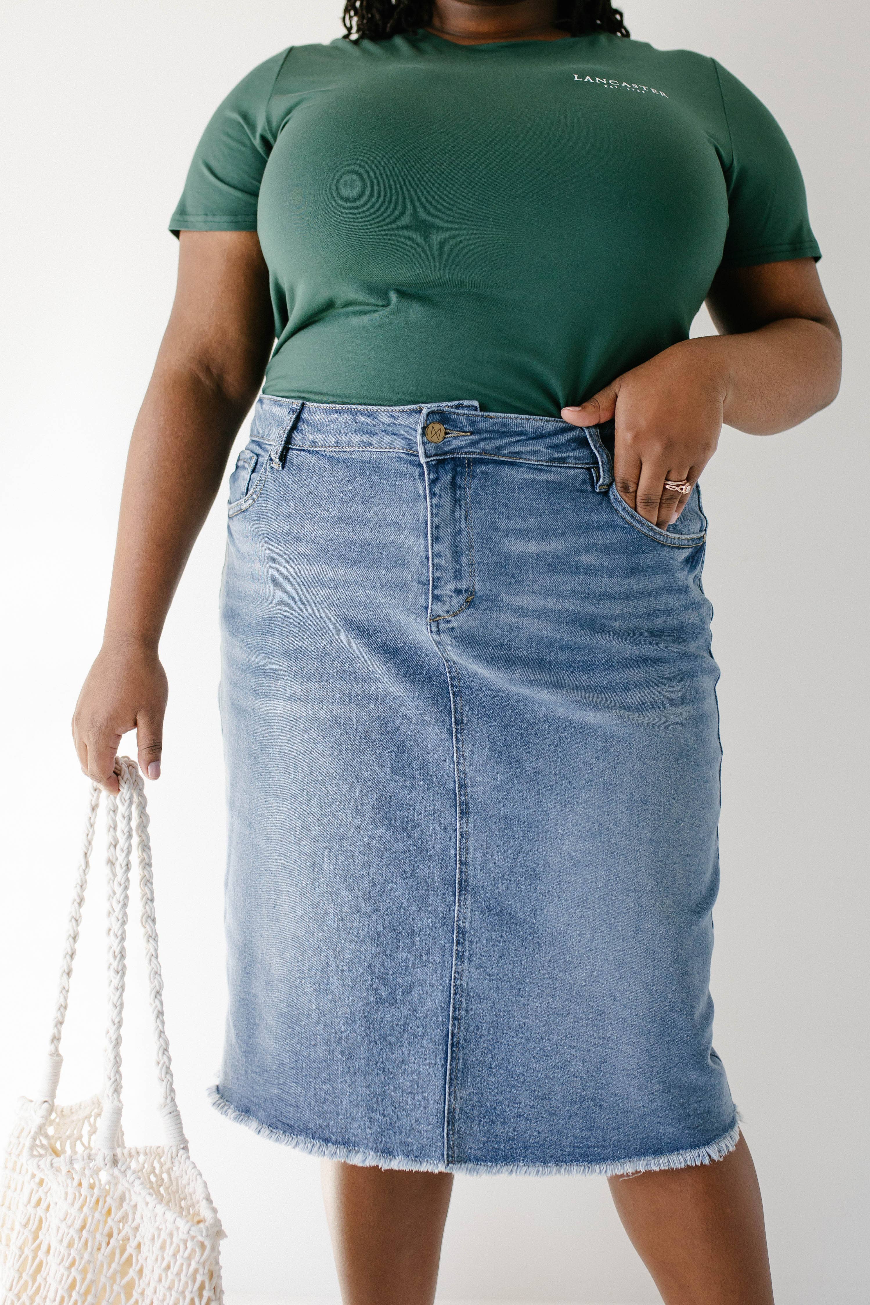 The Main Street Exchange - Wholesale Skirt - Women's - 'Nala' Distressed Denim Skirt15