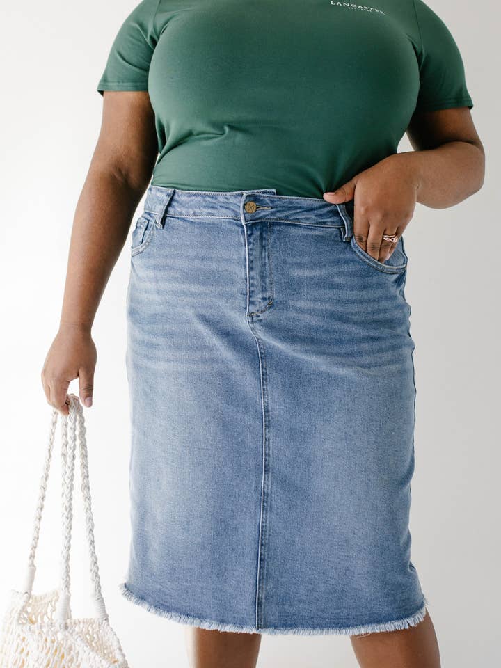 The Main Street Exchange - Wholesale Skirt - Women's - 'Nala' Distressed Denim Skirt15