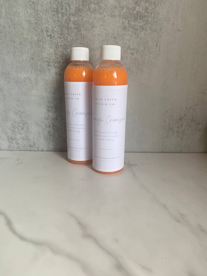 Orange Creamsicle Body Wash for wholesale by Wild Child Studio Co