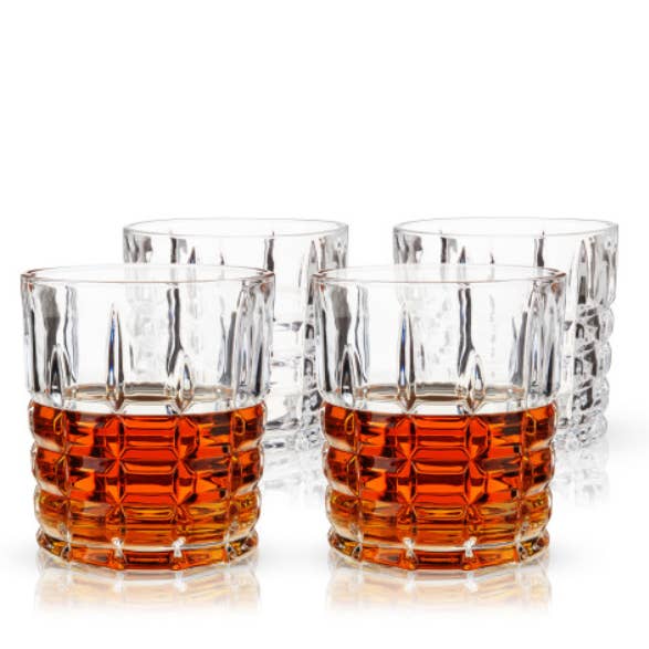 Highland Classic Crystal Lowball Glasses - Set Of 4 for wholesale by True Brands
