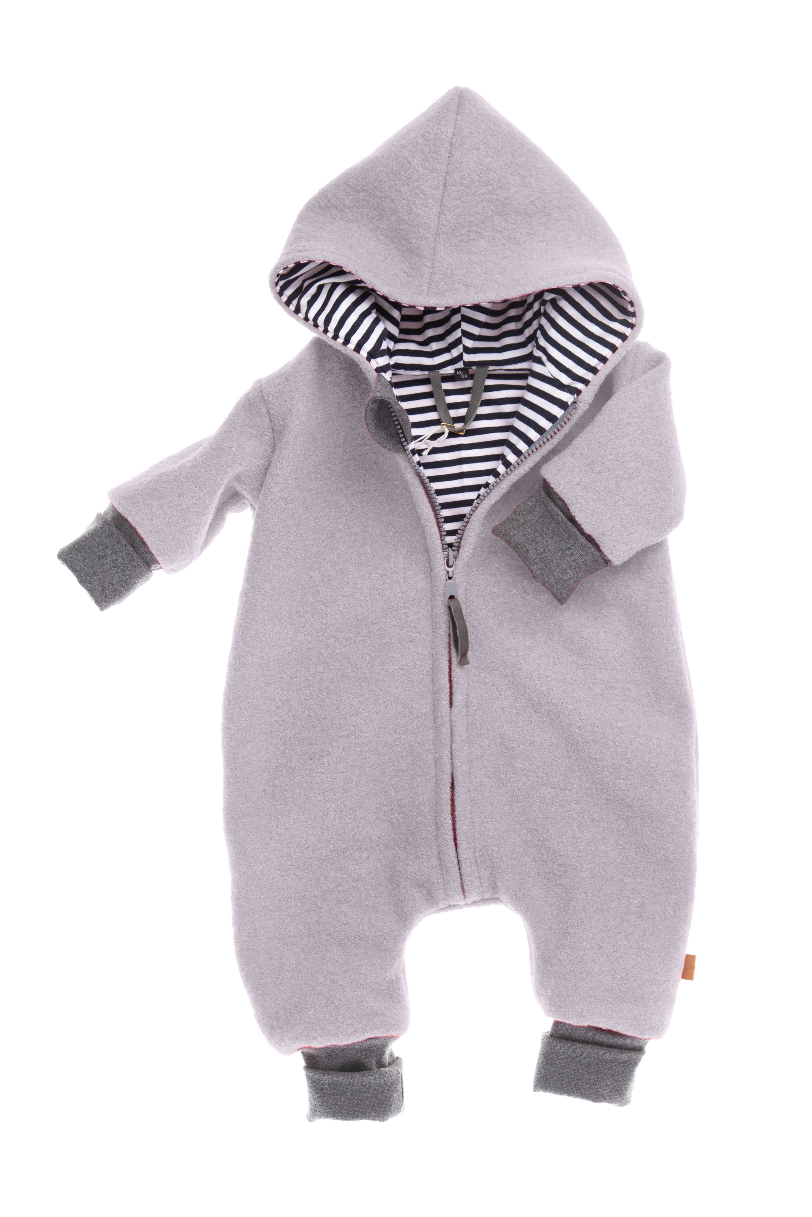 FRAUWPUNKT - Vendita all'ingrosso Tutina - Neonati - Tutina con zip Woolwalk (foderata)2