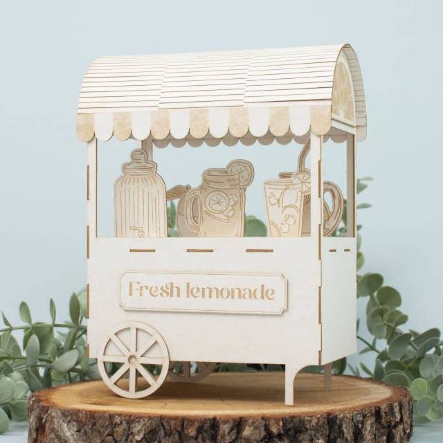 3D Light Chipboard Base Fresh Lemonade - Lemonade Cart for wholesale by P13