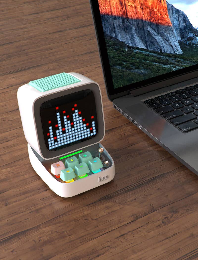 RESET CLUB - Wholesale Speakers - DIVOOM SPEAKER - DITOO PRO WHITE BLUETOOTH SPEAKER3