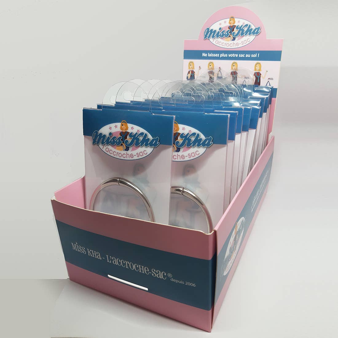 Miss Kha - Wholesale Handtas haak/hanger - Dames - Pak van 150 opvouwbare tassenhangers (handtashouder)9