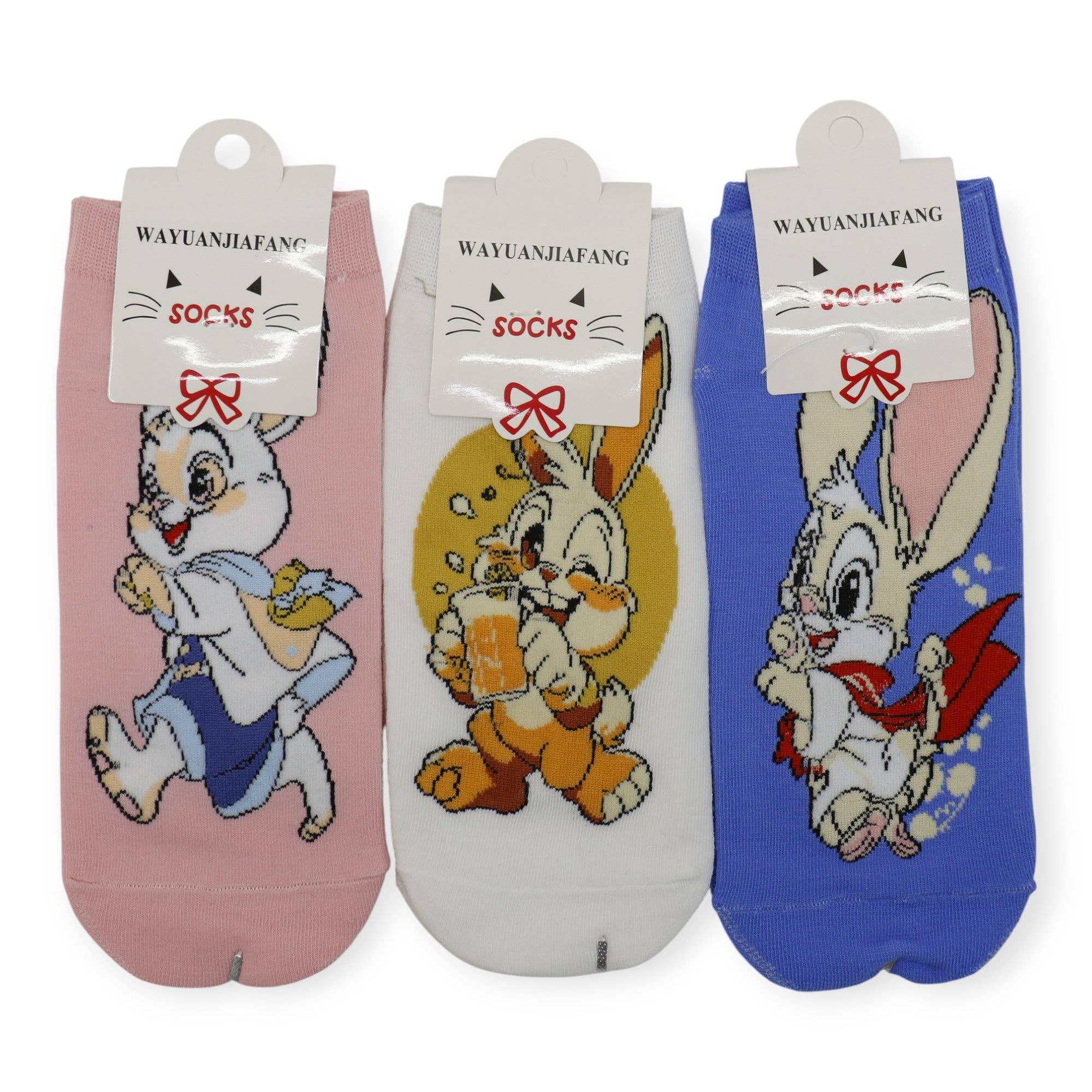 ASSORTED Women's Cute Rabbit Cartoon Socks SK4222-2 (12PC) for wholesale on Faire5