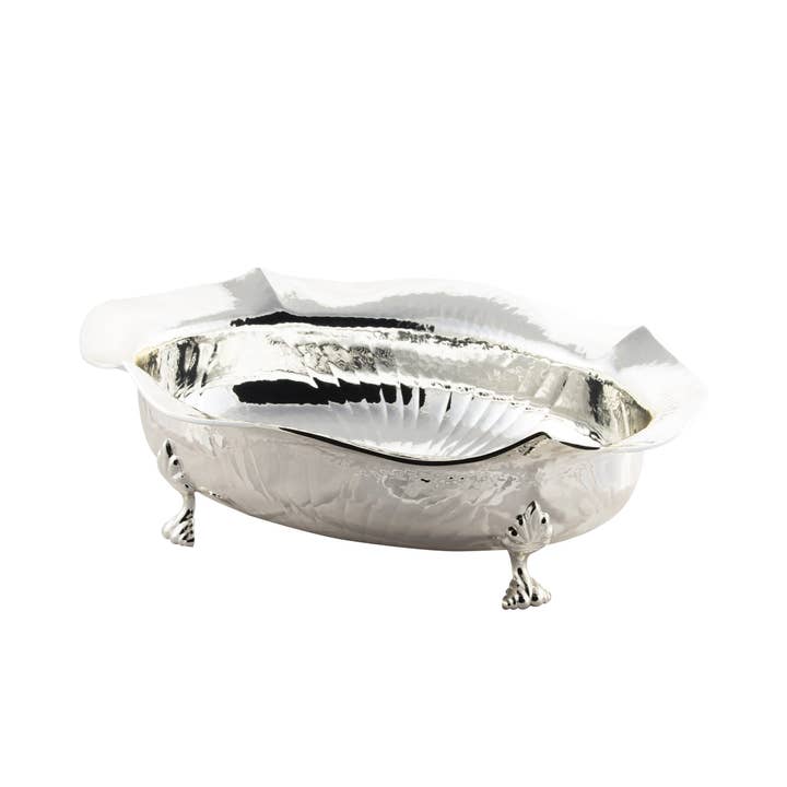 Gestreept ovaal middenstuk voor wholesale door Bragagnolo Argenti