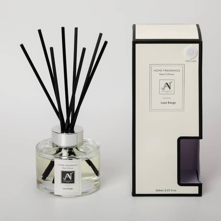Diffuseur à roseaux 150 ml Luxe Minimaliste, Parfum Lune Rouge pour la vente par Aroma Naturals