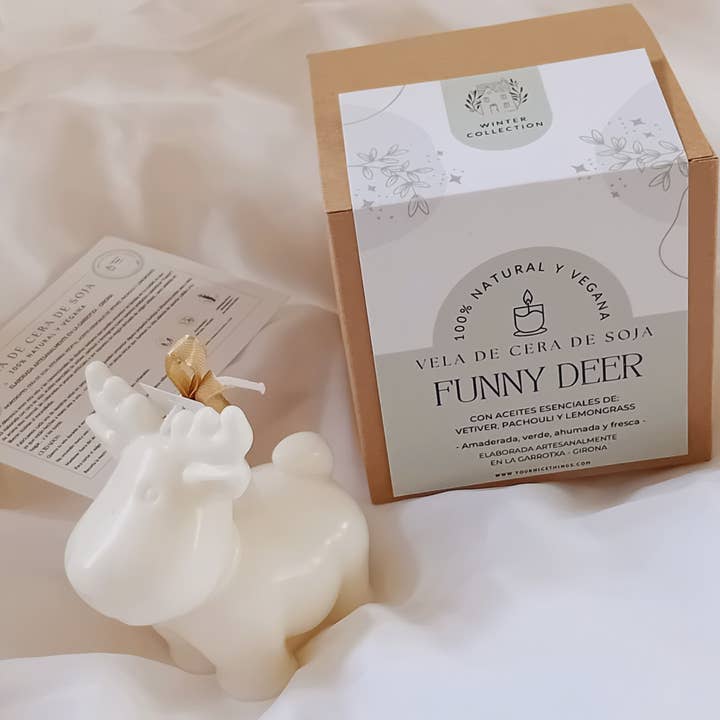 Your Nice Things - Candles - – wholesale Novelty candle – Fun Reindeer Soy Wax Christmas Candle2