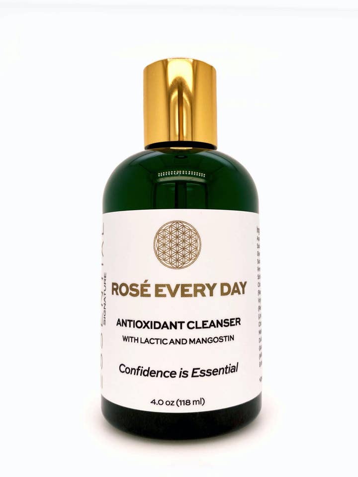 Limpador antioxidante orgânico Rosé todos os dias por atacado de Essential Skin Care