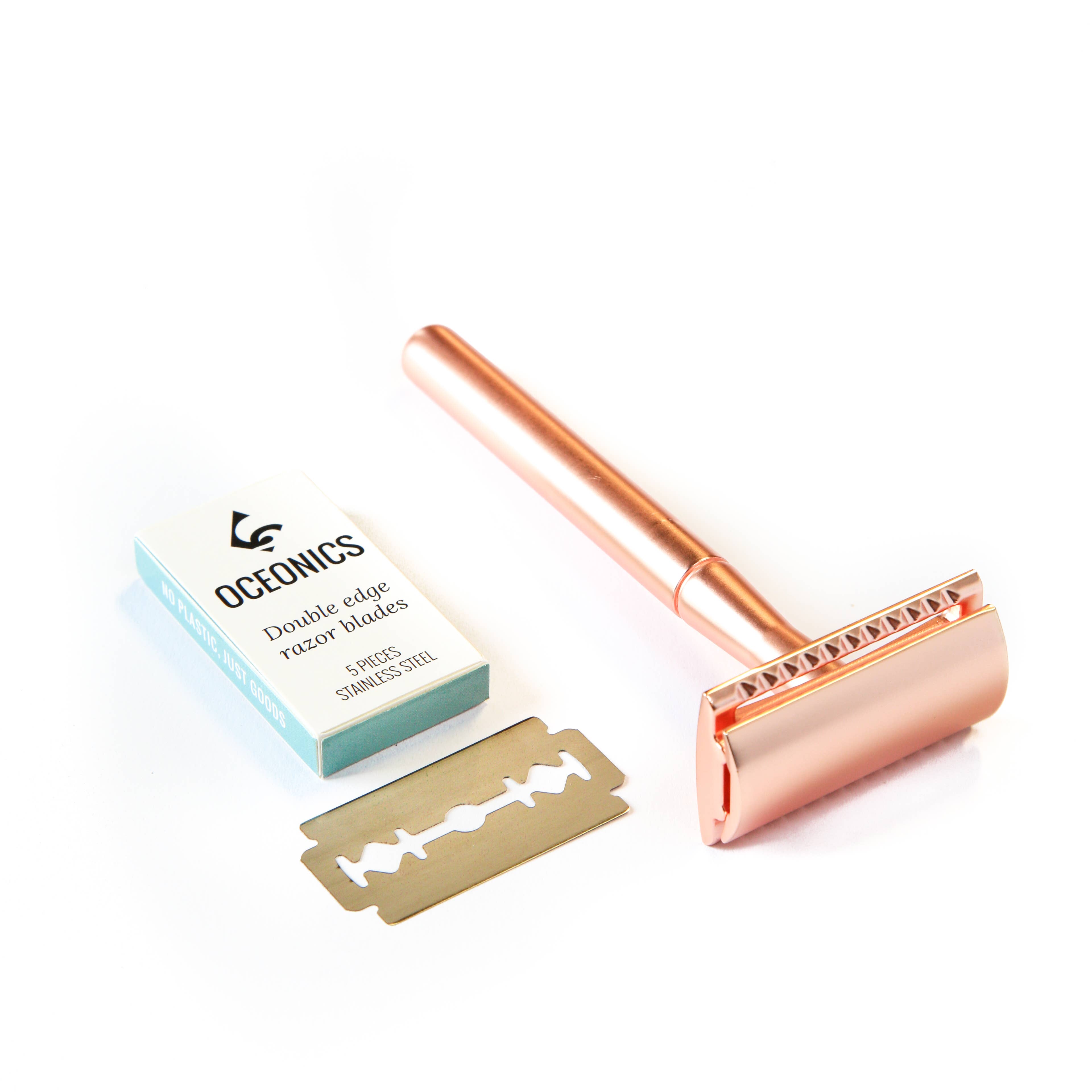 Oceonics - Wholesale Razor - Safety Razor Rosé - zero waste - Sustainable shaving1