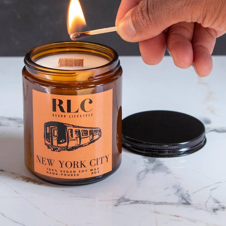 'New York City' Scented City Candle for wholesale by RLC Decor Lifestyle