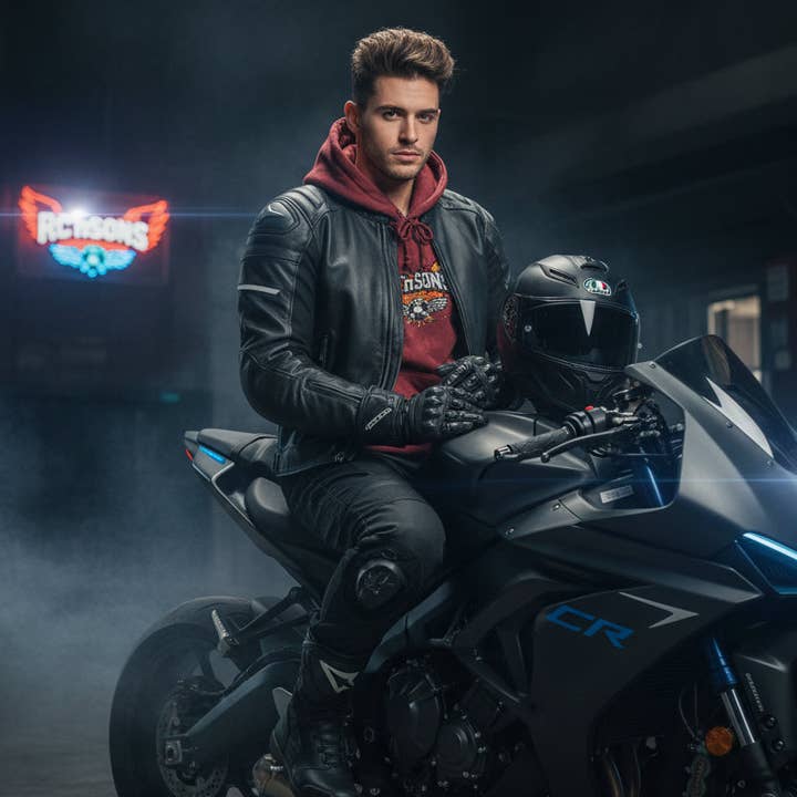 Sweat à Capuche Teint en Nœud Brodé — Logo Aile de Coq pour la vente par RC'nSONS