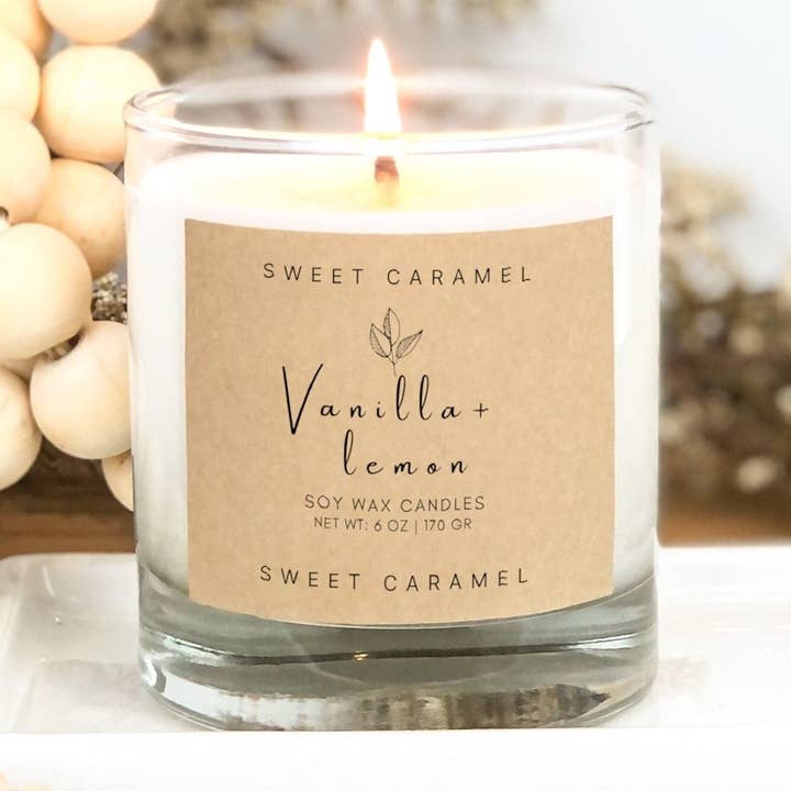 Sweet Caramel Shop – wholesale Jar/filled candle – Handmade Soy Candles, Scented, Vegan, Natural candle, Gifts0