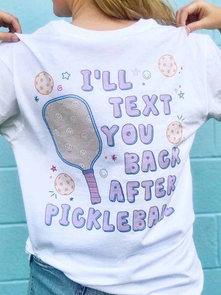 Callie Danielle - Vendita all'ingrosso Maglietta serigrafata - Donna - Pickleball - Maglietta Callie - Bianca0