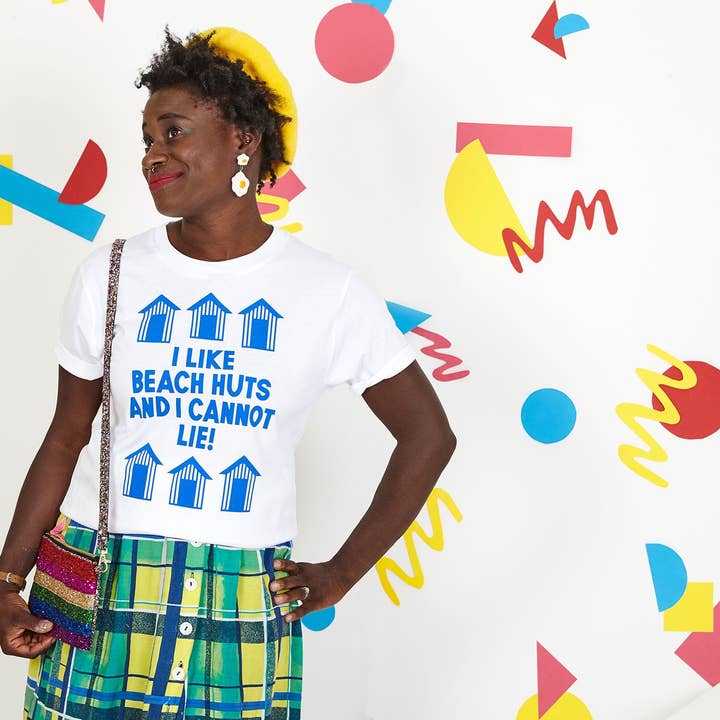 hello DODO - Wholesale Screen Printed T-Shirt - Unisex - I Like Beach Huts And I Cannot Lie Unisex T-shirt