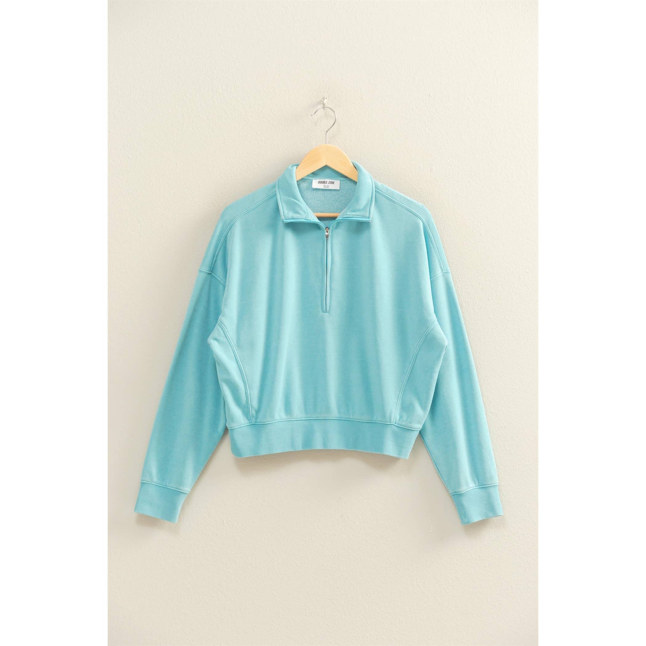 Double Zero - Venta al por mayor Sudadera - Mujer - Sudadera con media cremallera Love This Way16