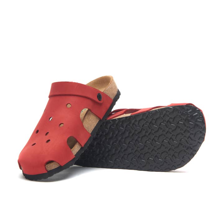 Comfortfusse – wholesale Clogs – Women's – Tata - Genuine Leather Flat Sandals2