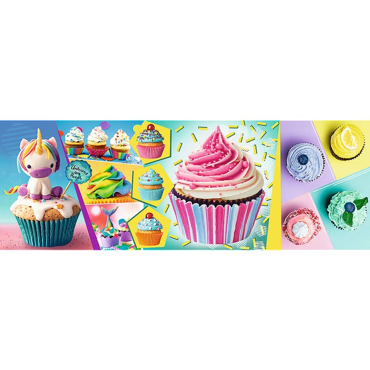 TREFL by Bridge Toys – wholesale Puzzle – Child – 1000 Piece Panorama Trefl Jigsaw Puzzles, Colourful Cupcakes1