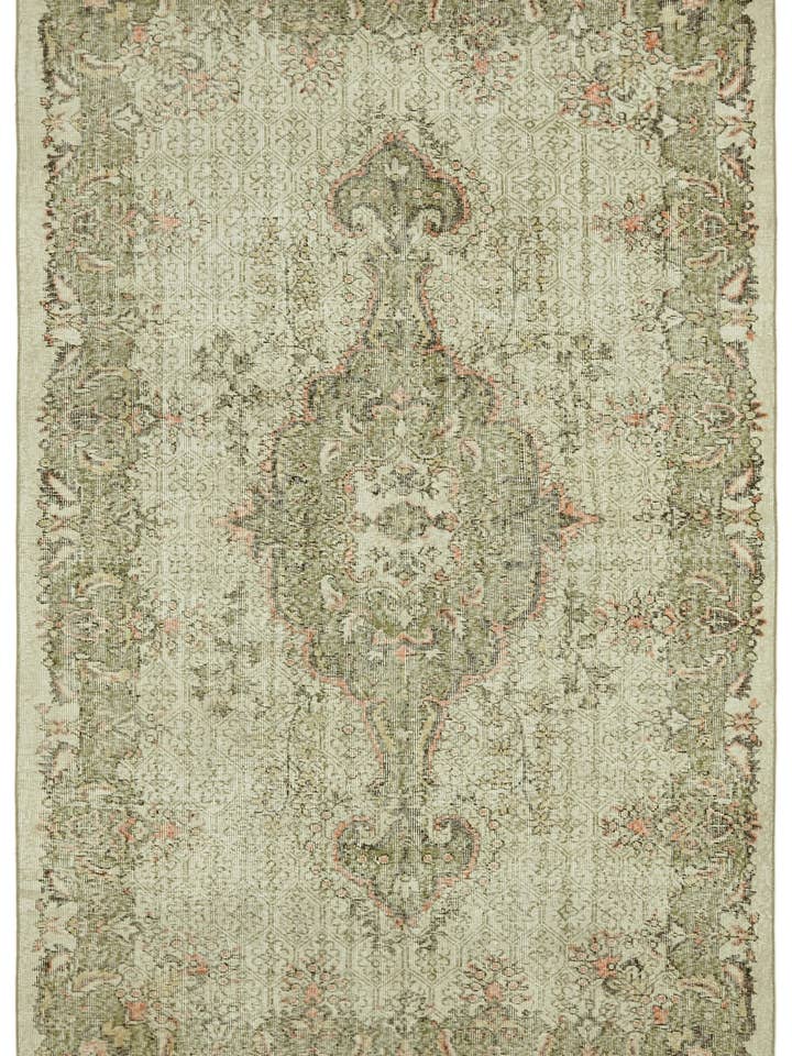 Tapis de zone turc fait main beige 6x10 - 41676 pour la vente par RUG N CARPET