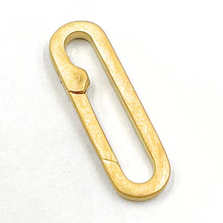 Jewels & Chains - Wholesale Brooch - 1361GPM. 20MM Gold-Plated Matte Sterling Silver Clasp0