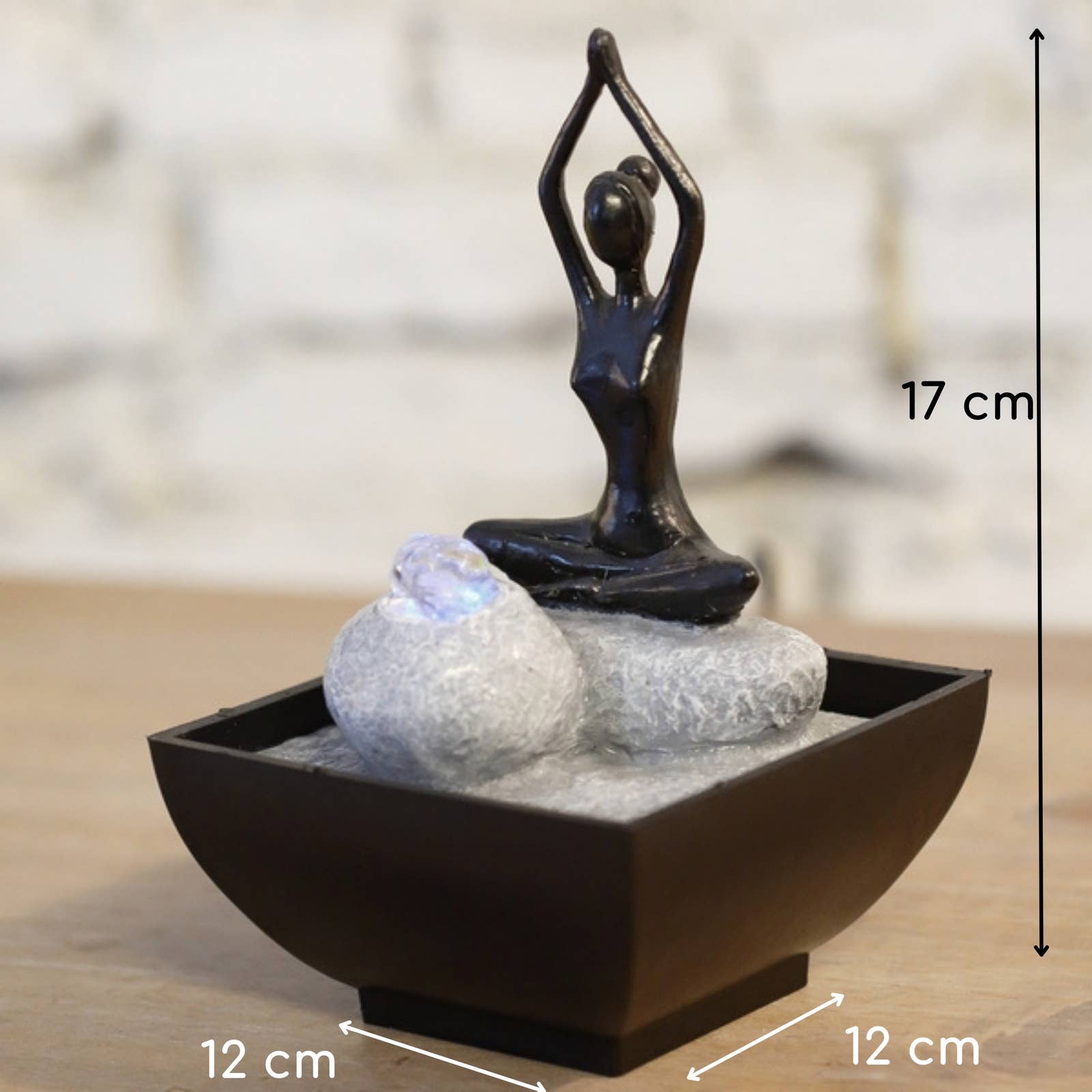 Zen'Arôme - Vente Décorations de table - Yoga Objet de Décoration Fontaine d'intérieur Yoga 23