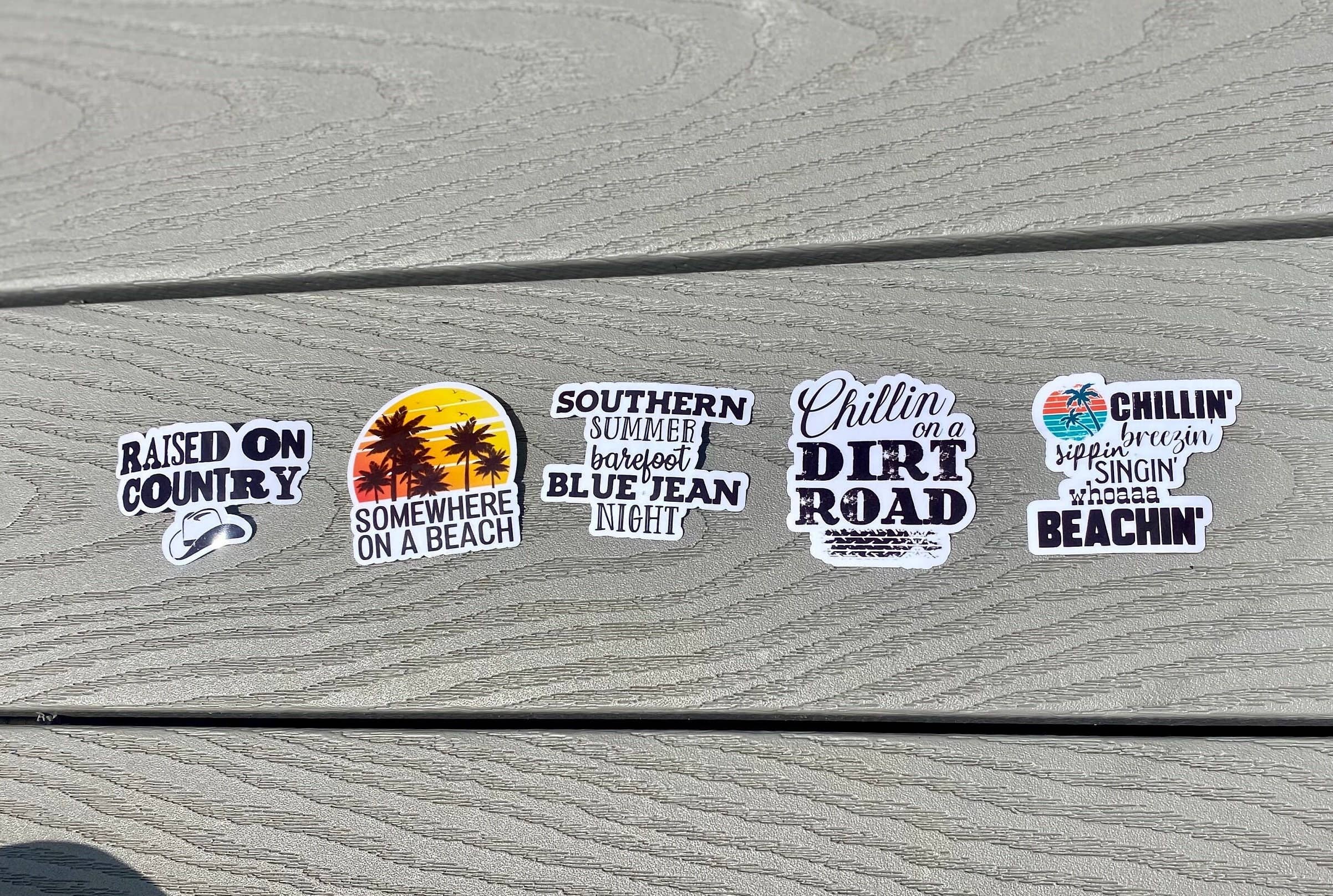 KCDdesign - Wholesale Sticker - Country Song-stickers voor laptop, fles, telefoon en meer7