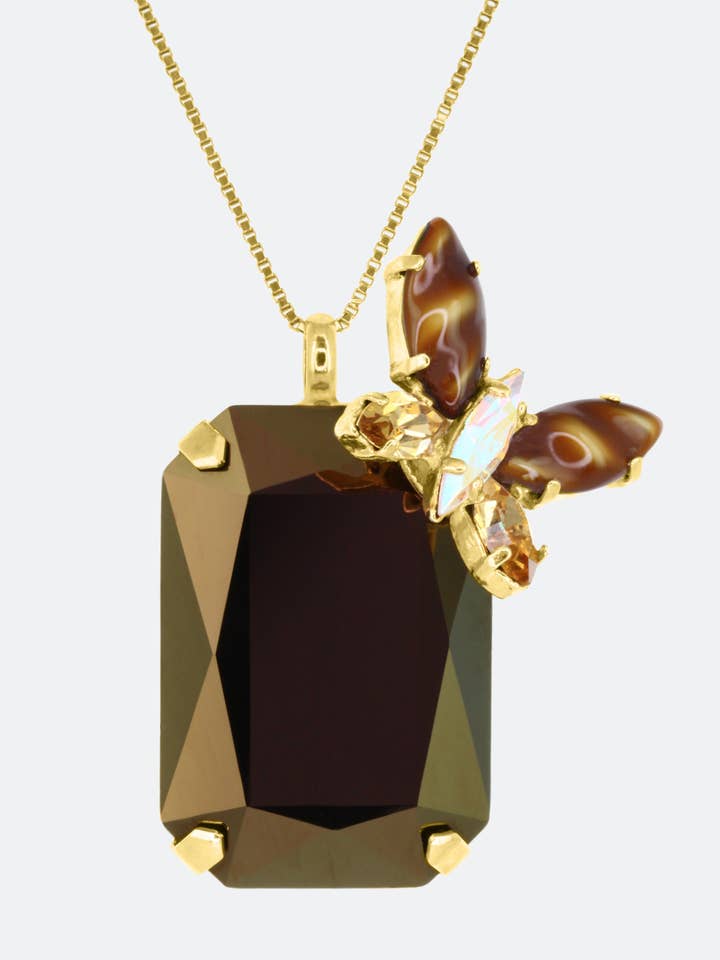 Long Chain Kit Necklace for wholesale by Krystal London