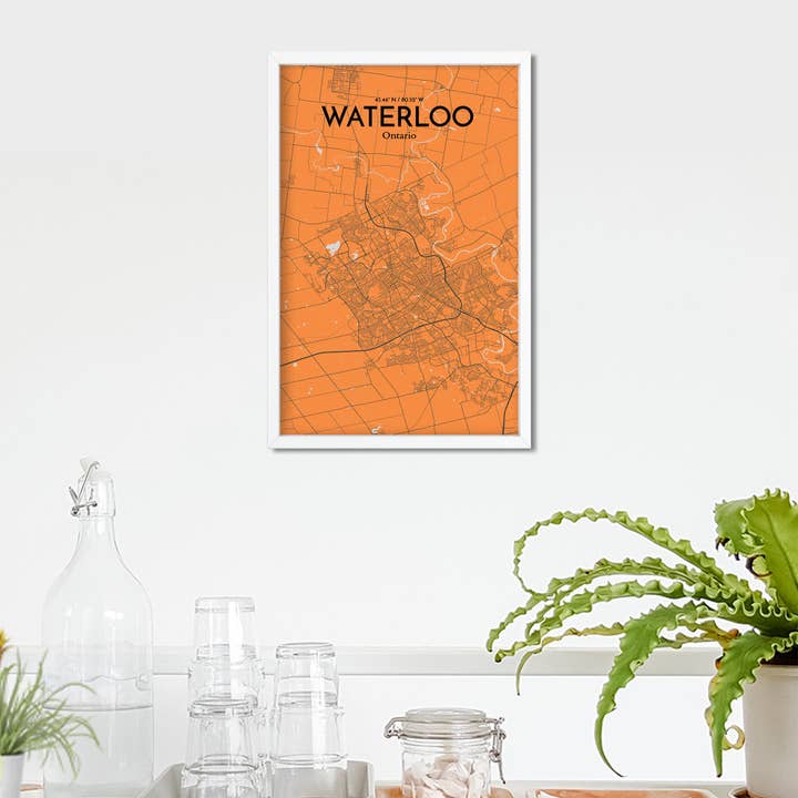 OurPoster.com - Wholesale Poster - Waterloo City Map Poster83