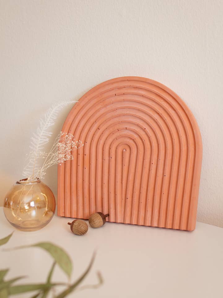 Concrete Arch - Objet / Tray (Red Clay) for wholesale by Gemwelove
