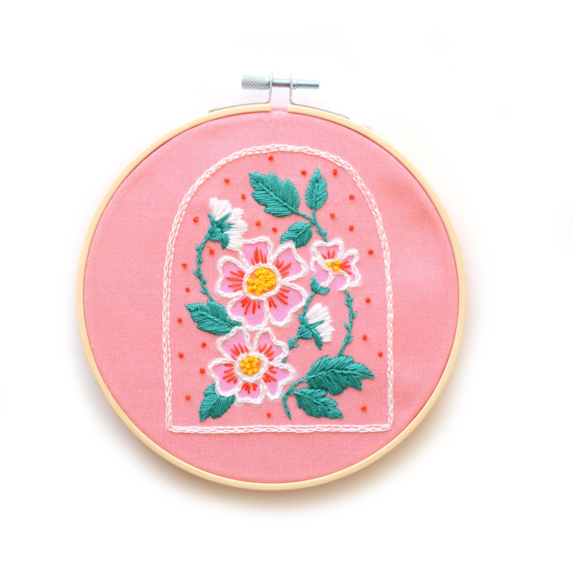 Antiquaria - Wholesale Embroidery/Cross Stitch Supplies - DIY Kit: Roses Embroidery Patch Kit5