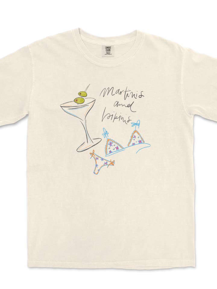 Sunday Violets - Vendita all'ingrosso Maglietta serigrafata - Donna - T-shirt Martinis & Bikinis Premium4