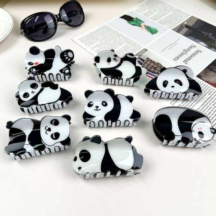 mildstyles - Wholesale Hair Clip - Women's - Cartoon lovely panda hair claw clips