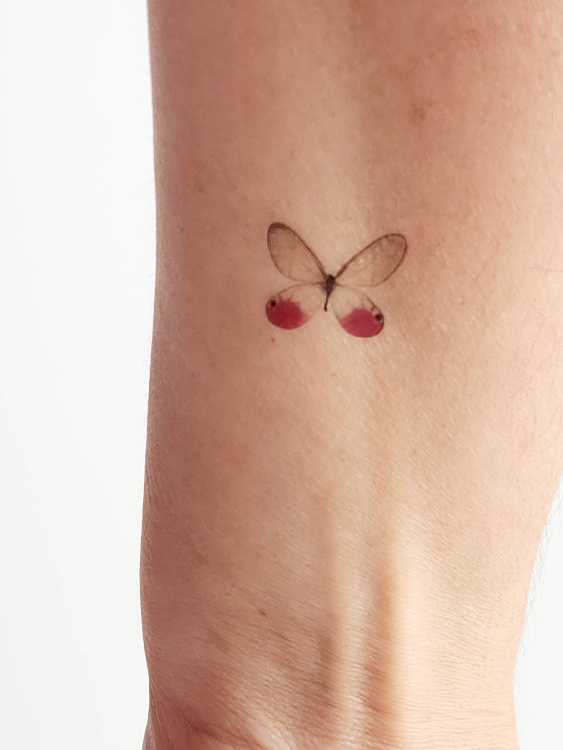 encredelicate - Wholesale Temporary Tattoo - 4 pink butterflies temporary tattoo3