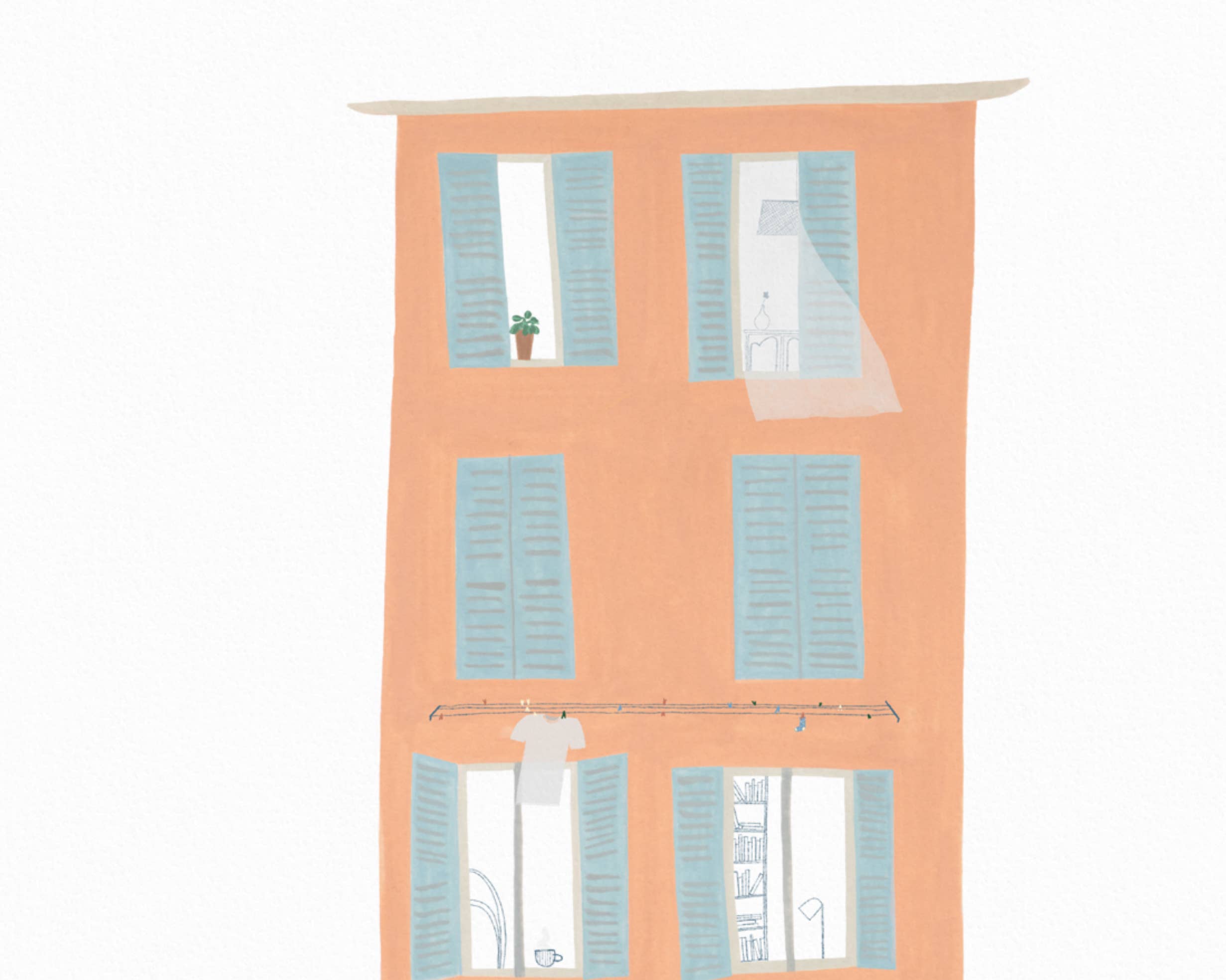 Raccontin - Wholesale Art Print - HOUSES - PORTOFINO FIORI - FLOWER SHOP6