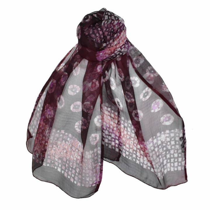 Dupatta Designs - Wholesale Scarf - Women's - Tesla Handprinted Scarf