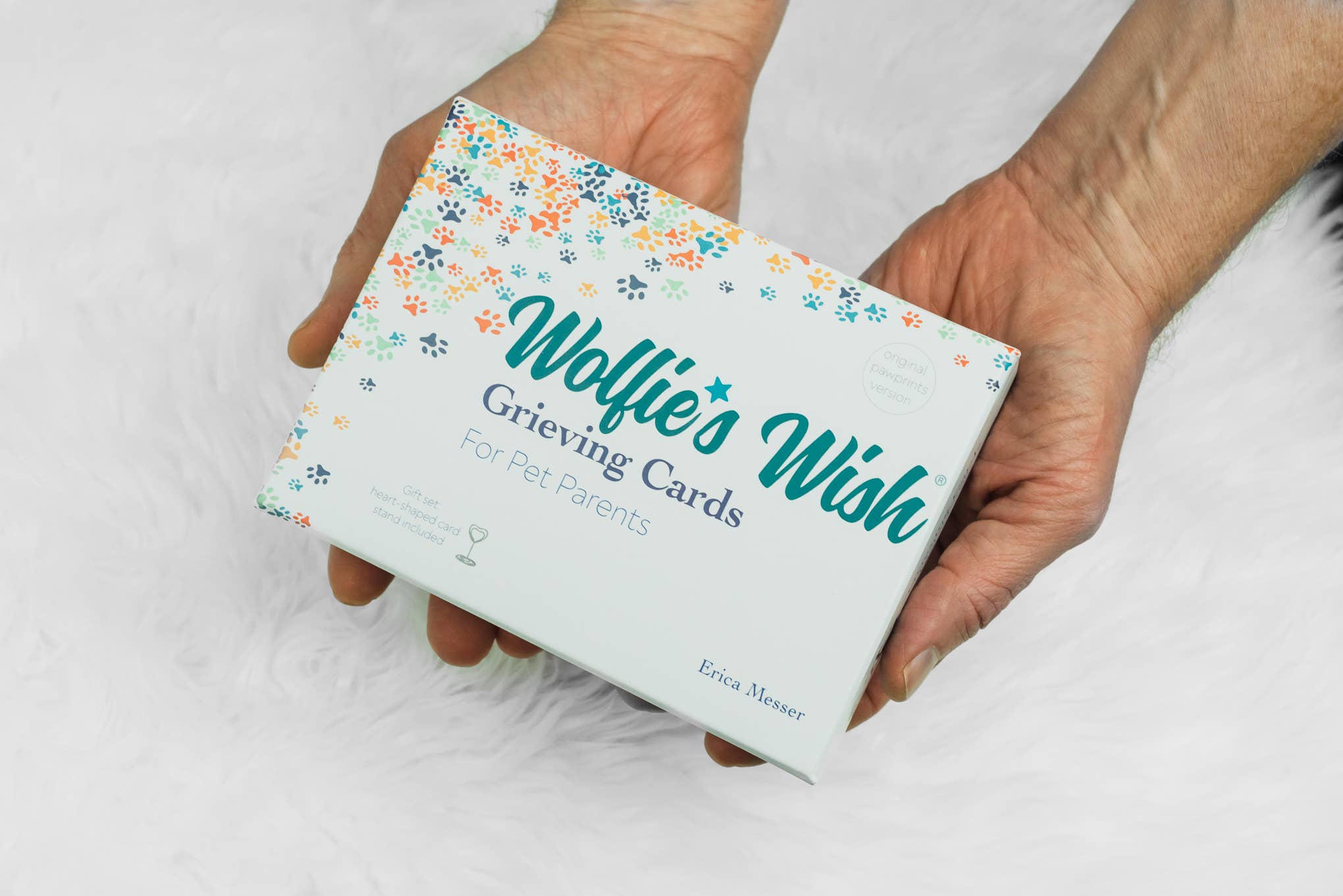 Wolfie’s Wish - Vente Urne - Cartes de deuil en cas de perte d'un animal de compagnie, jeu de cartes d'affirmation0