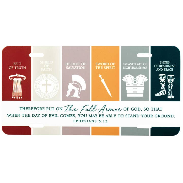 Magnolia - Wholesale Sign - License Plate Full Armor Of God