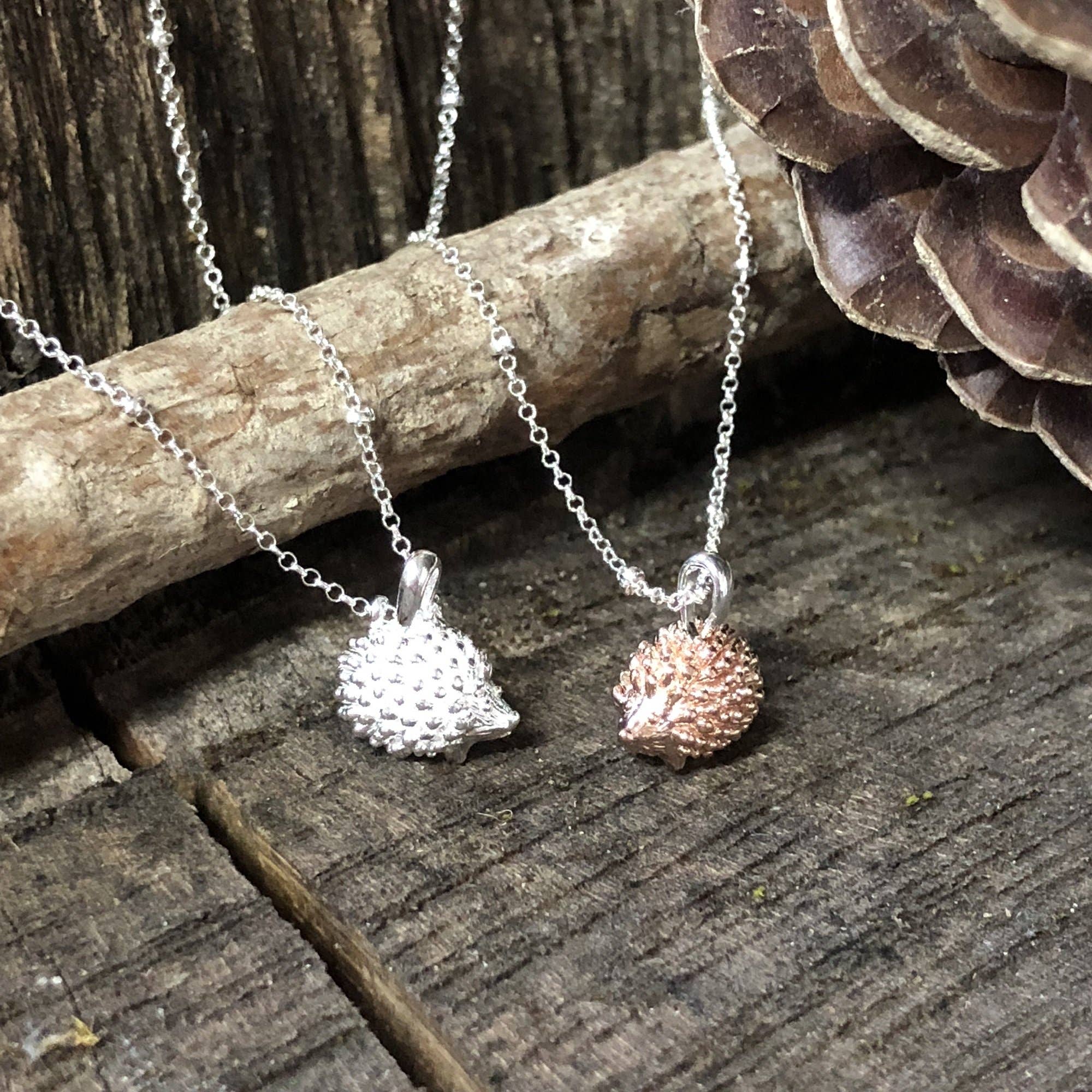 REEVES & REEVES - Wholesale Pendant/Charm Necklace - Hedgehog Necklace Rose1