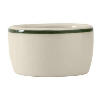 Banded Handpainted Ceramic Pipkin, 2oz for wholesale by Tuxton Home